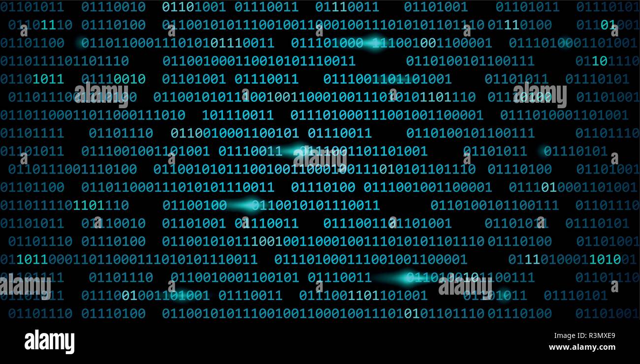 Blau binären Code web cyber Technologie Hintergrund Vektor-illustration EPS 10. Stock Vektor