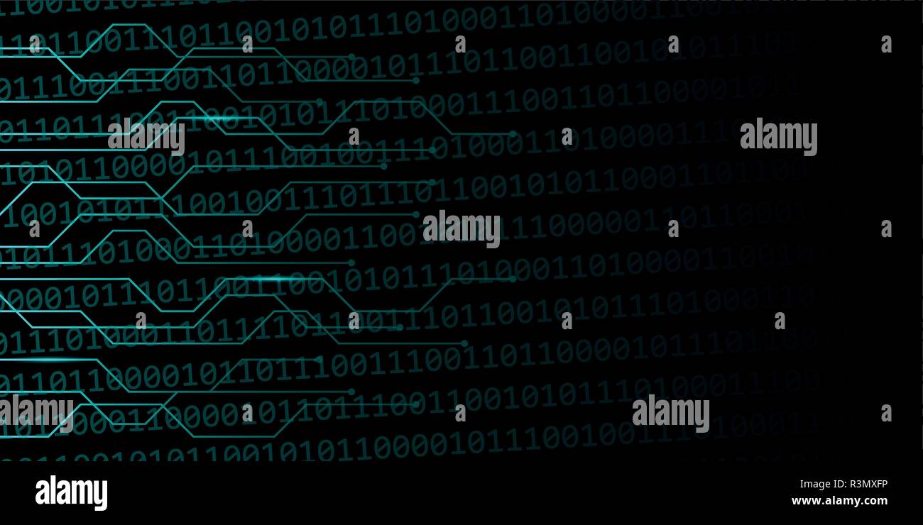 Digital web Hintergrund mit binären Code Vector EPS Abbildung 10 Stock Vektor