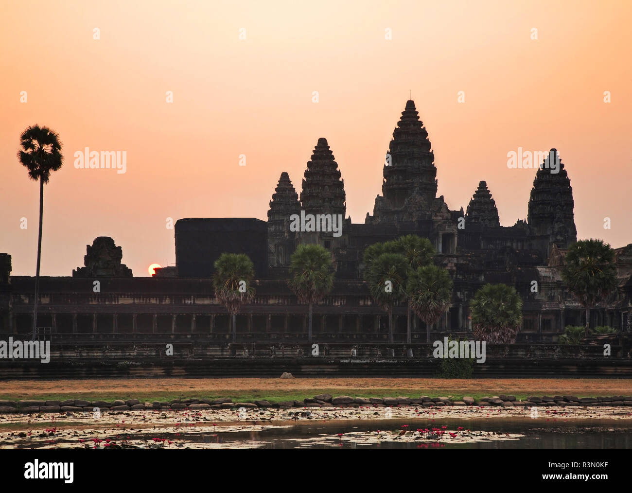 - Hauptstadt Angkor Wat Tempel. Provinz Siem Reap. Kambodscha Stockfoto