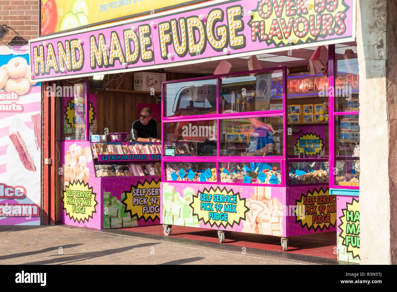 Blackpool Fudge shop Handgemachte Fudge shop Blackpool Lancashire England UK GB Europa Stockfoto