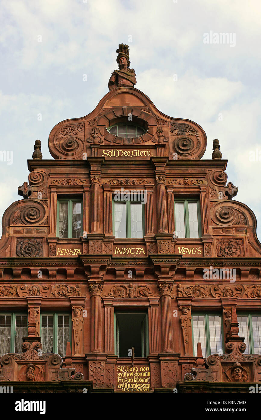 Haus zum Ritter in Heidelberg Stockfoto