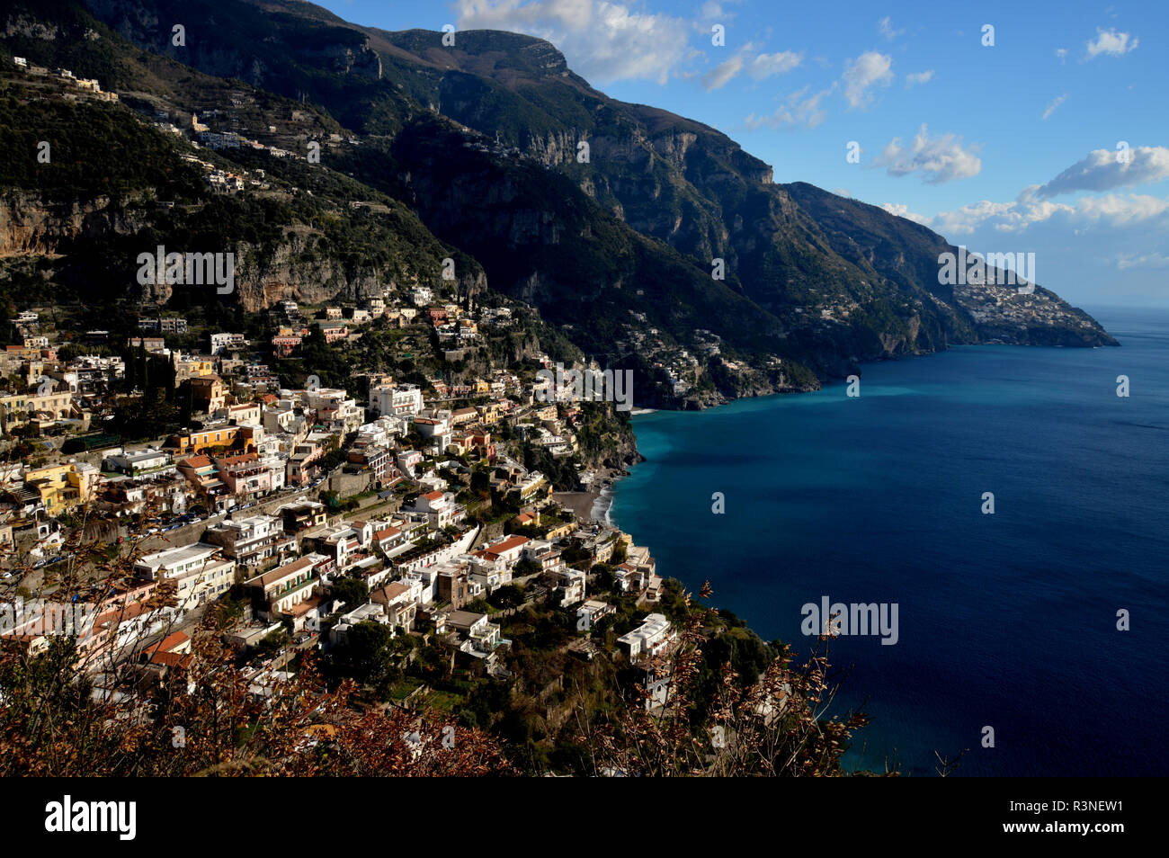 Reisen an die Küste von Amalfi, Positano Stockfoto