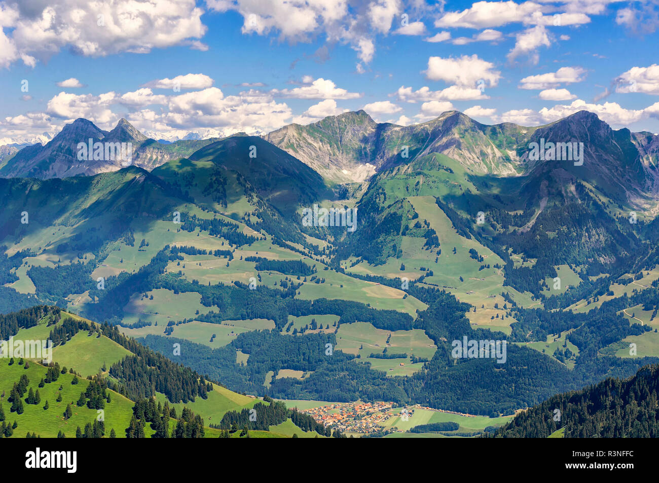 Friborg pre-Alpen Stockfoto