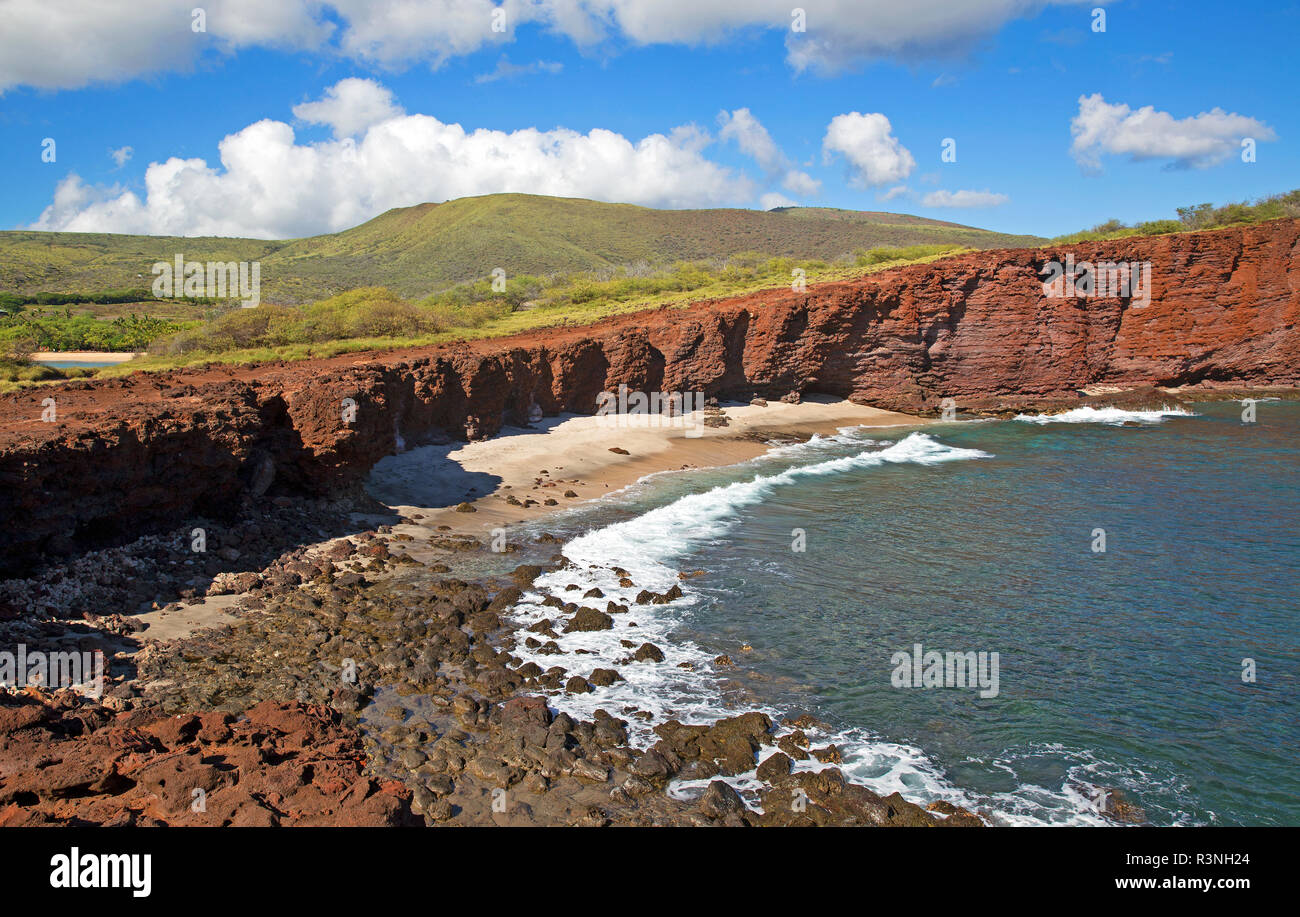 Berühmten roten Klippen der Insel Lanai, Hi USA Stockfoto