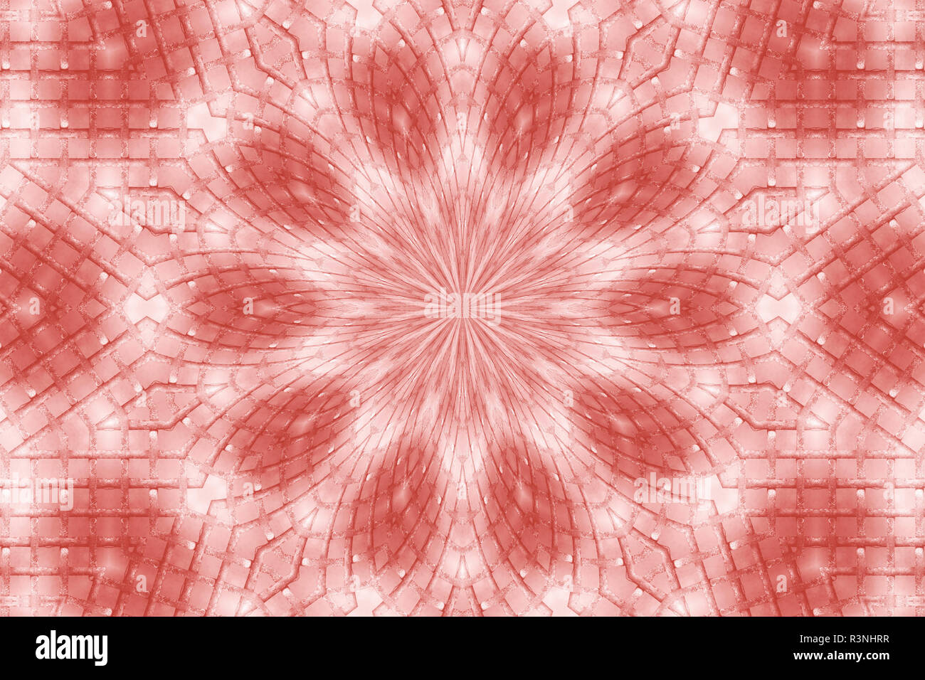 Rosa Kaleidoskop Muster Abbildung Stockfoto
