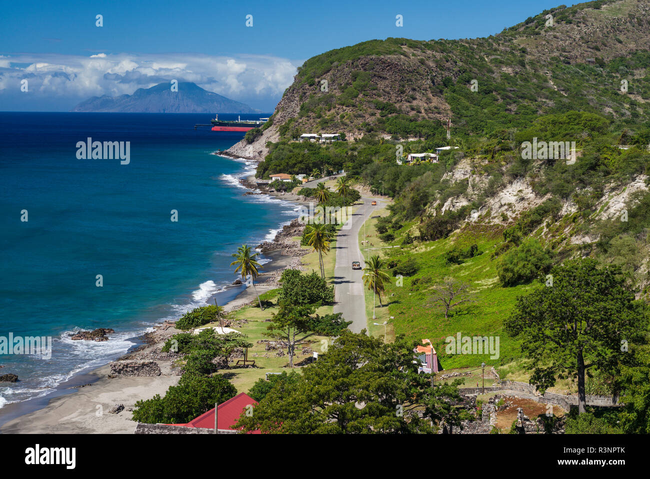 Sint Eustatius. Oranjestad Bay Stockfoto