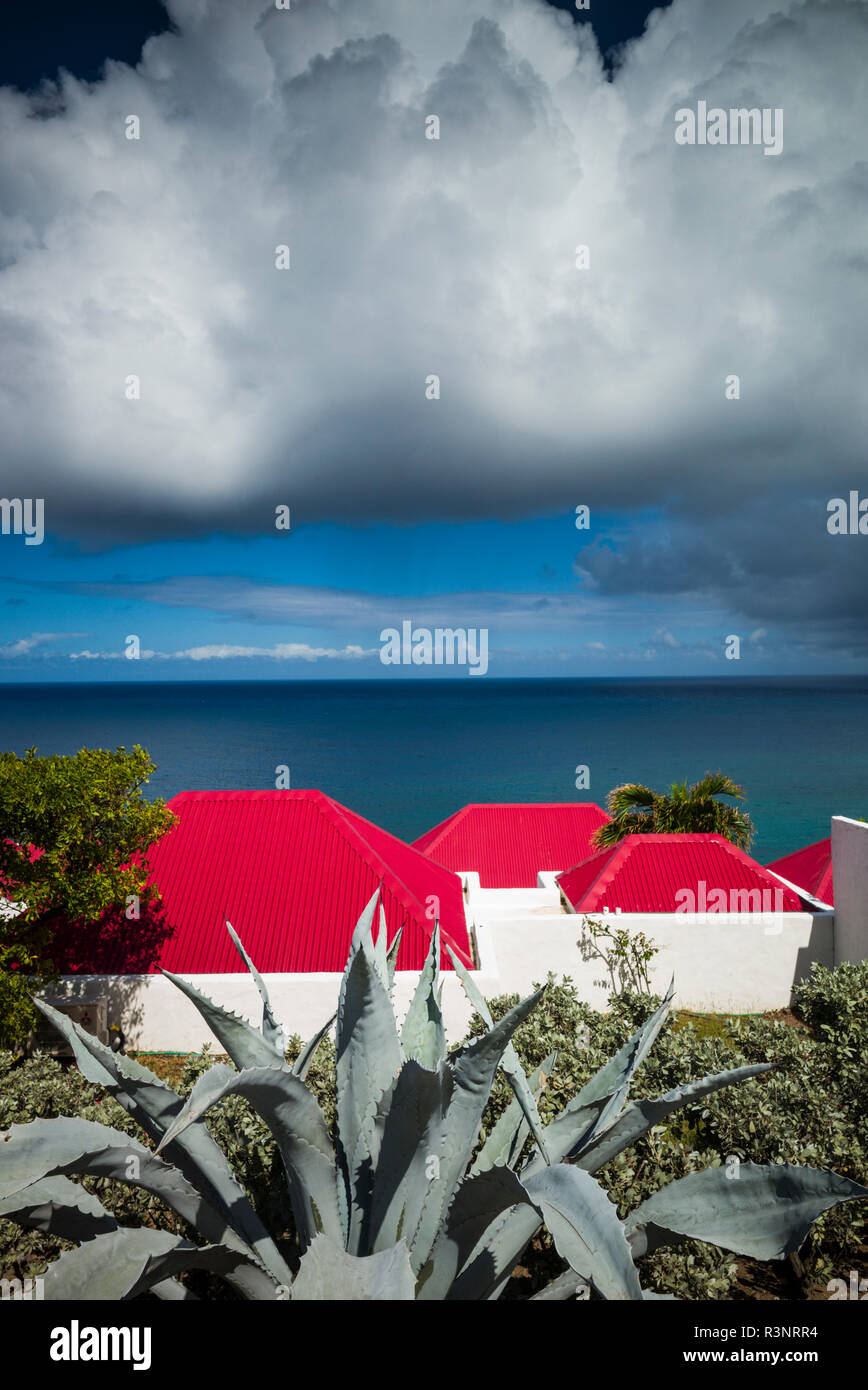 Französische Antillen, St-Barthelemy. Anse de Marigot Bay Stockfoto