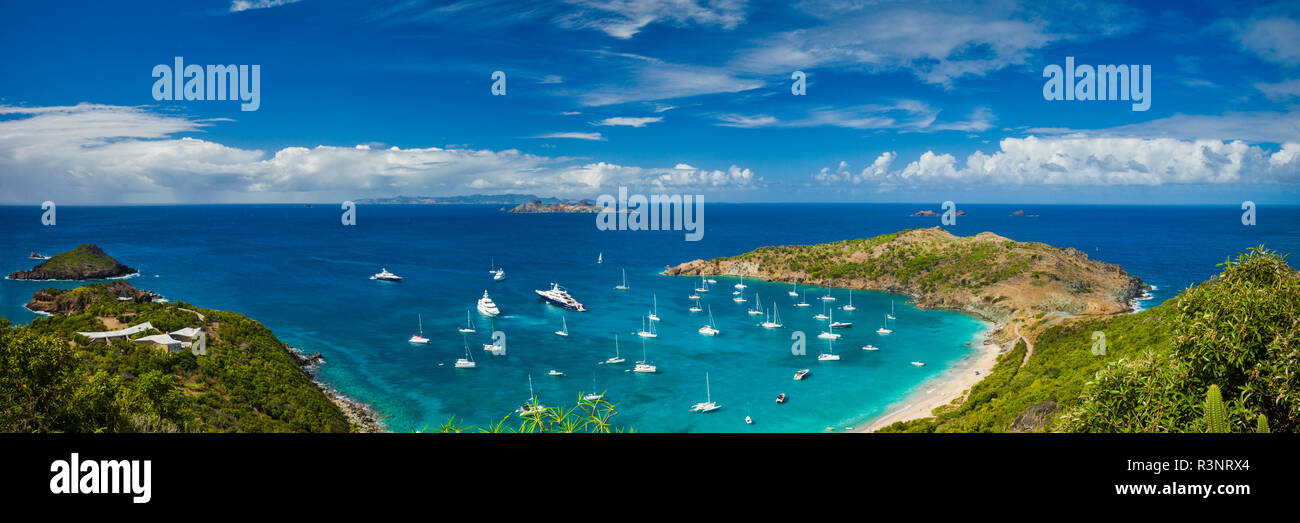 Französische Antillen, St-Barthelemy. Colombier, Anse de Colombier Bay Stockfoto
