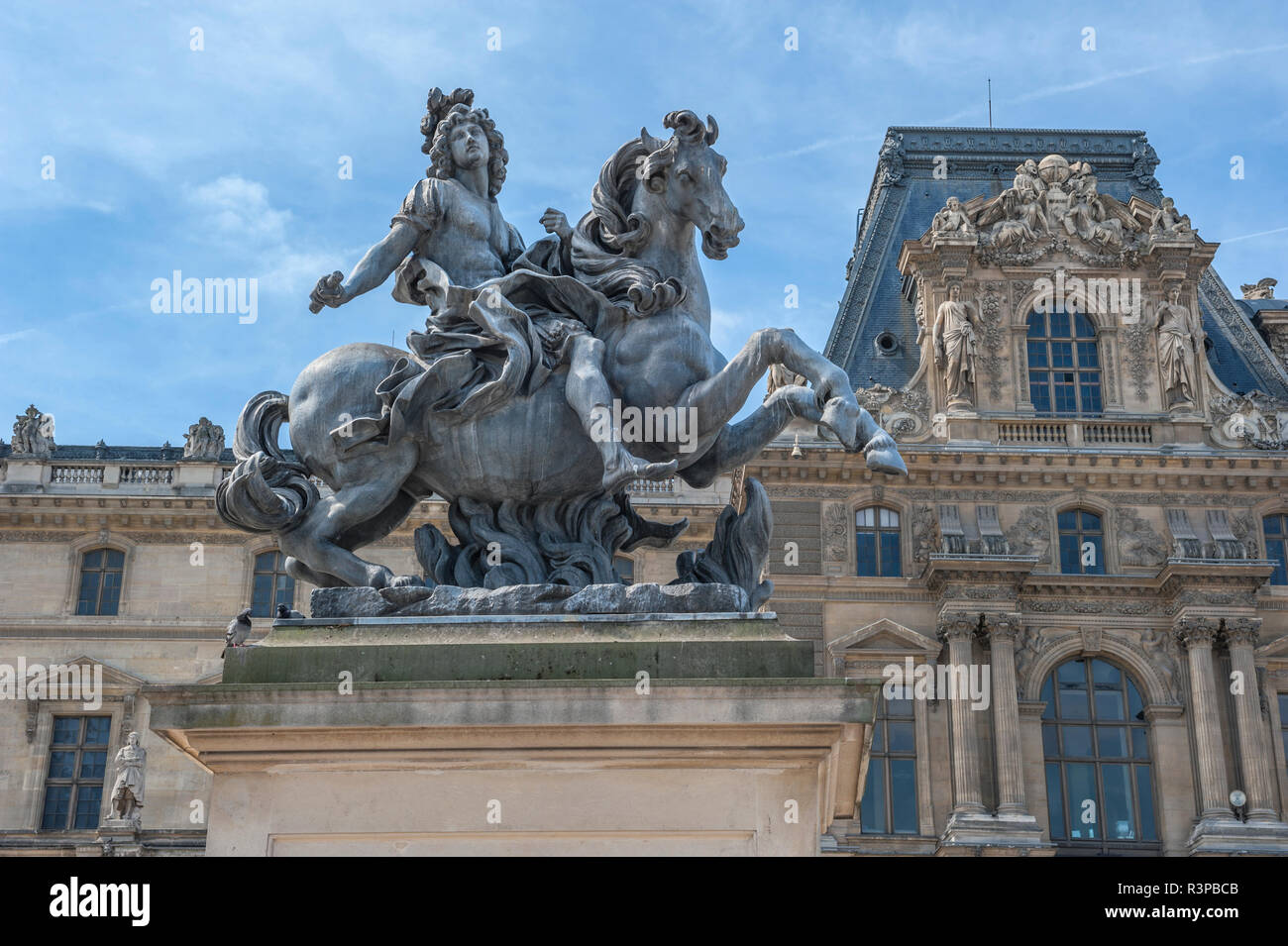 König Ludwig XIV., Louvre, Paris, Frankreich Stockfoto