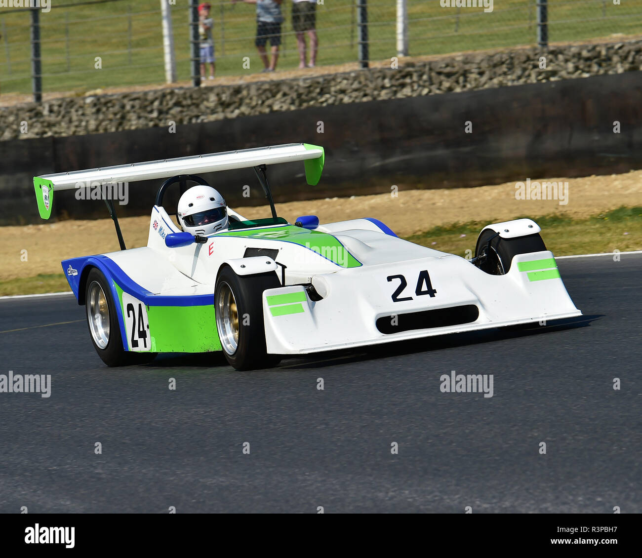 Mike Lane, Mallock Mk 18, Classic Clubmans, vorne mit Sport-Racing Cars, Legenden von Brands Hatch SuperPrix, Juli 2018, HSCC, Juni 2018, Autos, Cla Stockfoto