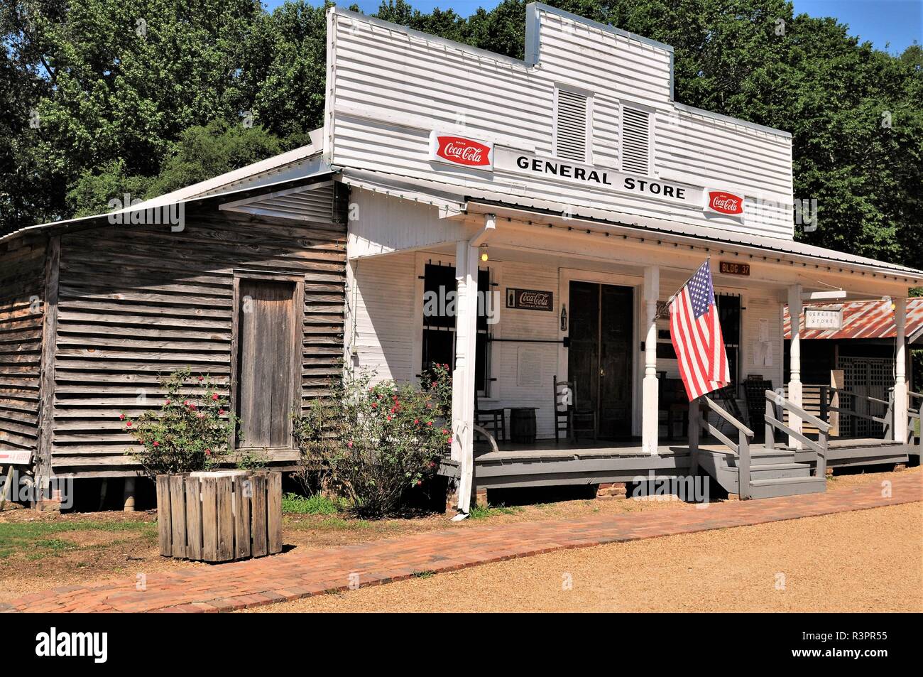 Ländliche Mississippi General Store aus den 1920er Jahren Stockfoto