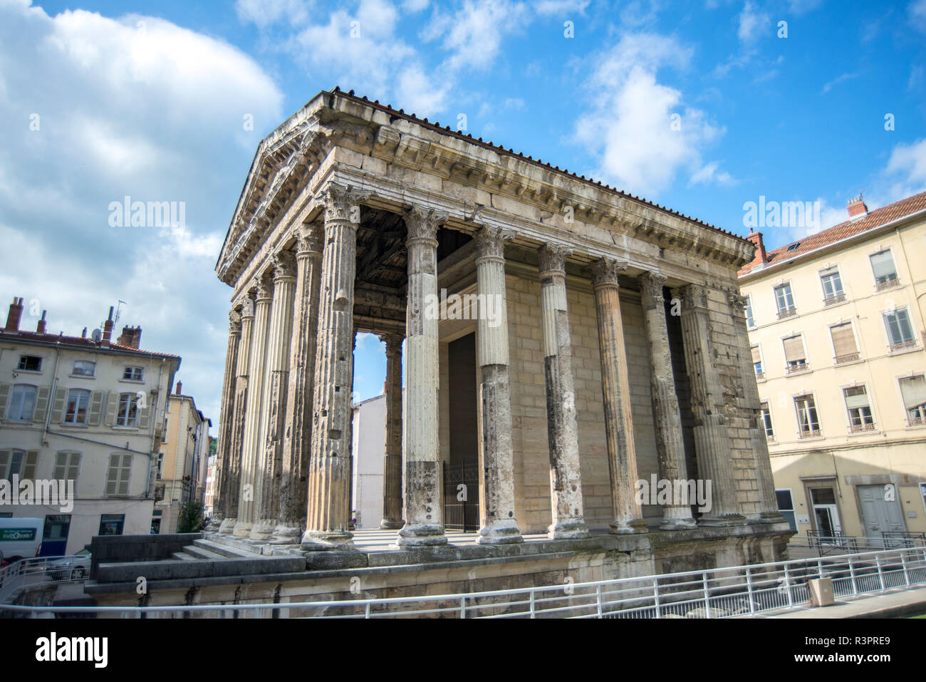 Frankreich, Tempel des Augustus und Livia Stockfoto