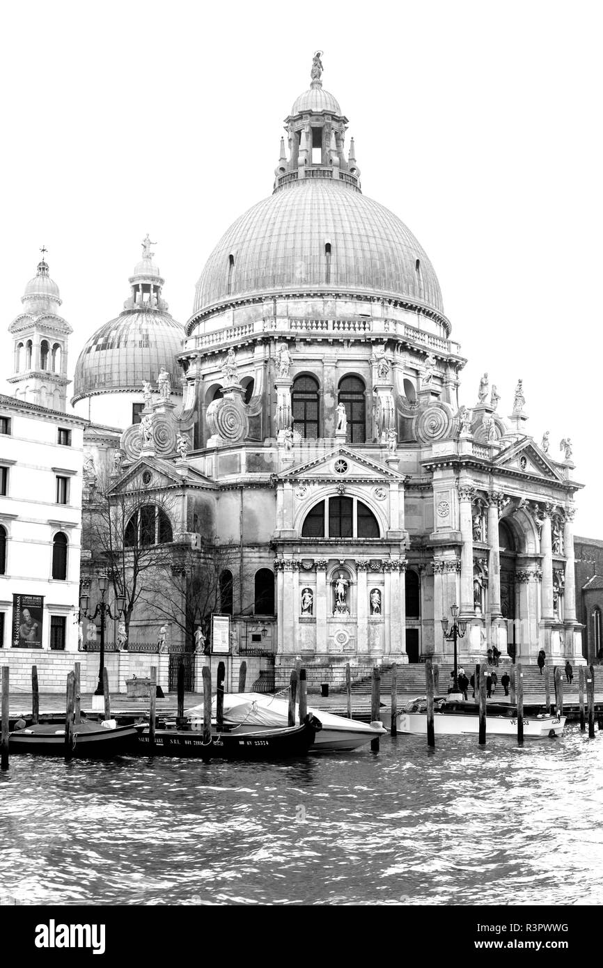 Italien, Venedig, Santa Maria della Salute (St. Maria von Gesundheit) auf den Canal Grande Stockfoto