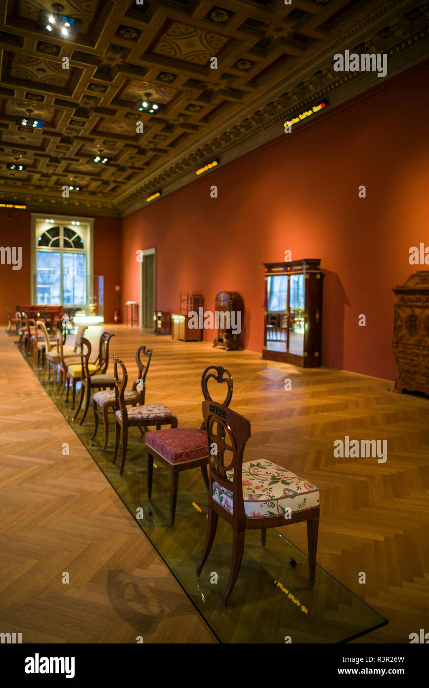 Österreich, Wien, Museum für Angewandte Kunst, MAK, historische Möbel Design (Redaktionelle nur verwenden) Stockfoto