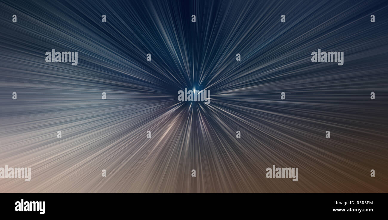 Time Warp, Lichtgeschwindigkeit, Time travel concept Hintergrund Stockfoto