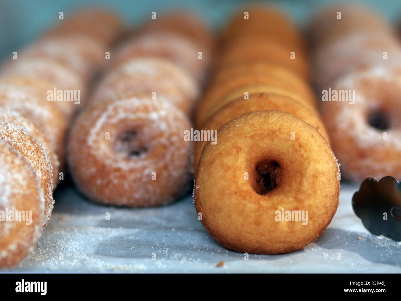 Apple Cider Krapfen Stockfoto