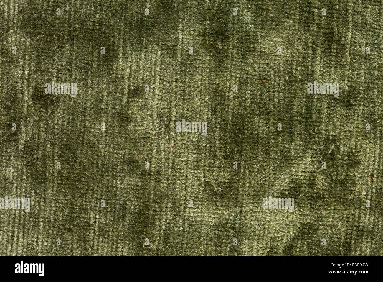 Glänzend Hellgrün samtene Textur auf Makro. Stockfoto