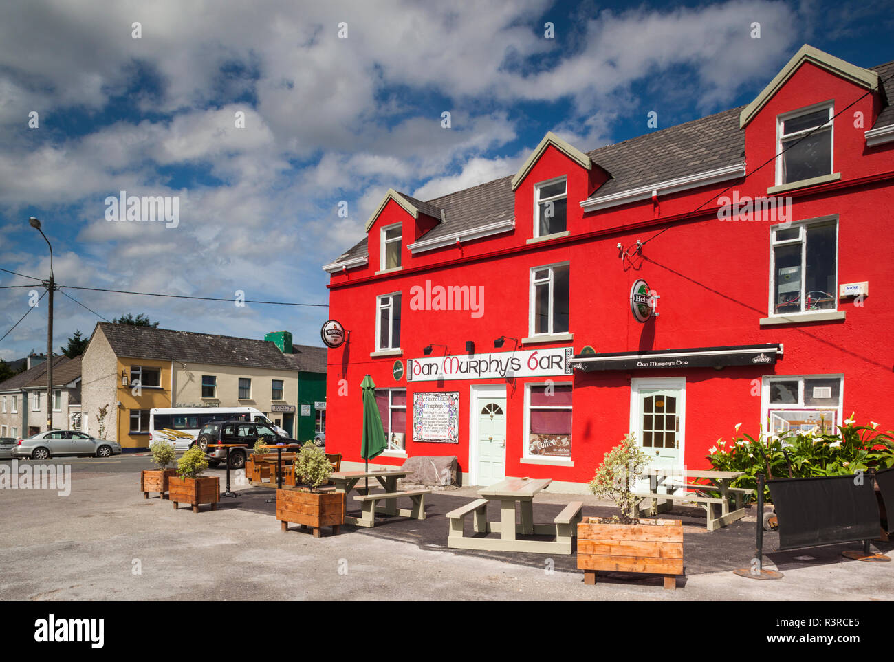 Irland, County Kerry, Ring of Kerry Sneem, Dan Murphy es Bar Stockfoto