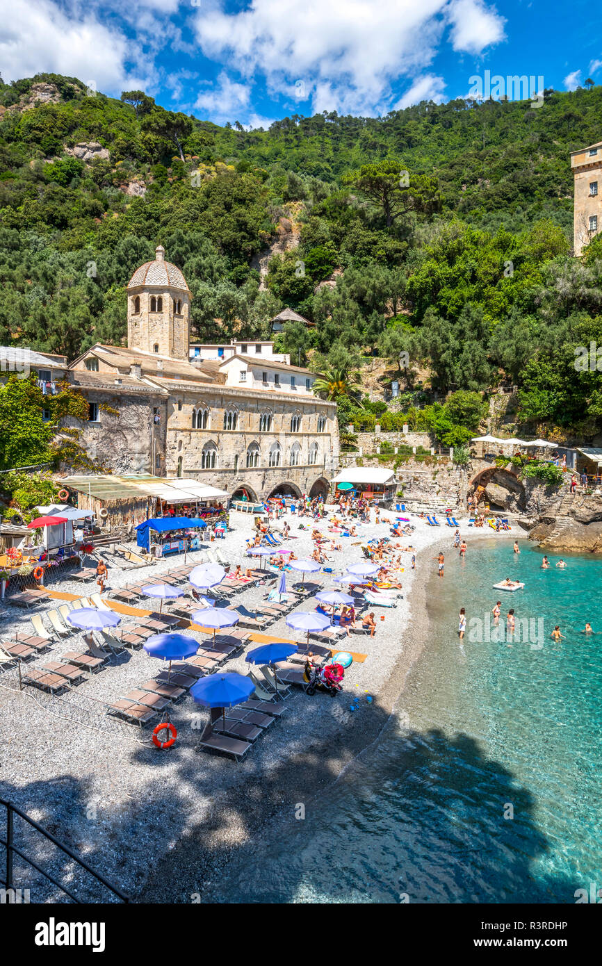Italien, Ligurien, Golfo del Tigullio, Camogli, Abtei San Fruttuoso