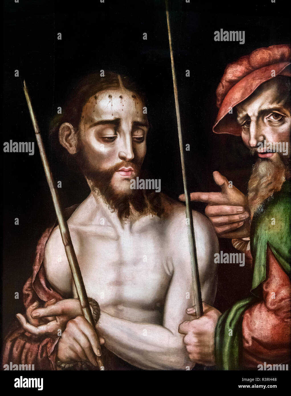 Ecce Homo von Luis de Morales (1512-1586), Öl auf Holz, c. 1565-70 Stockfoto