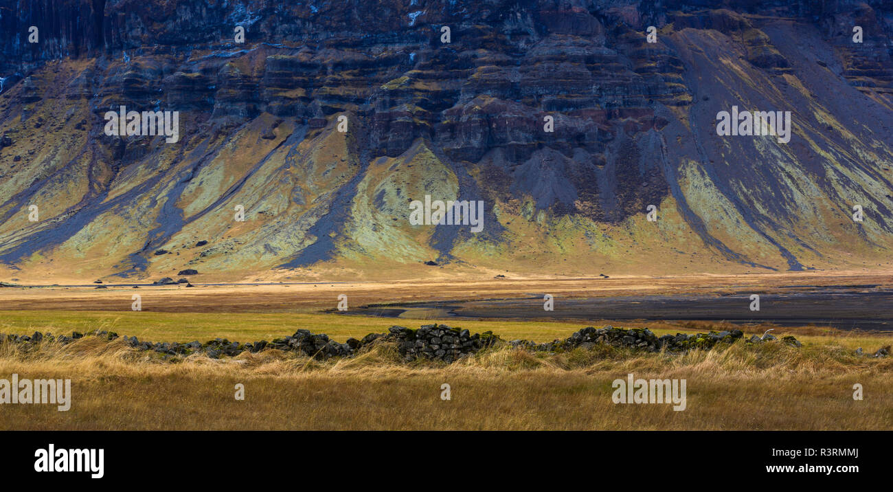 Berg, Austur-Skaftafellss ýsla, Island Stockfoto