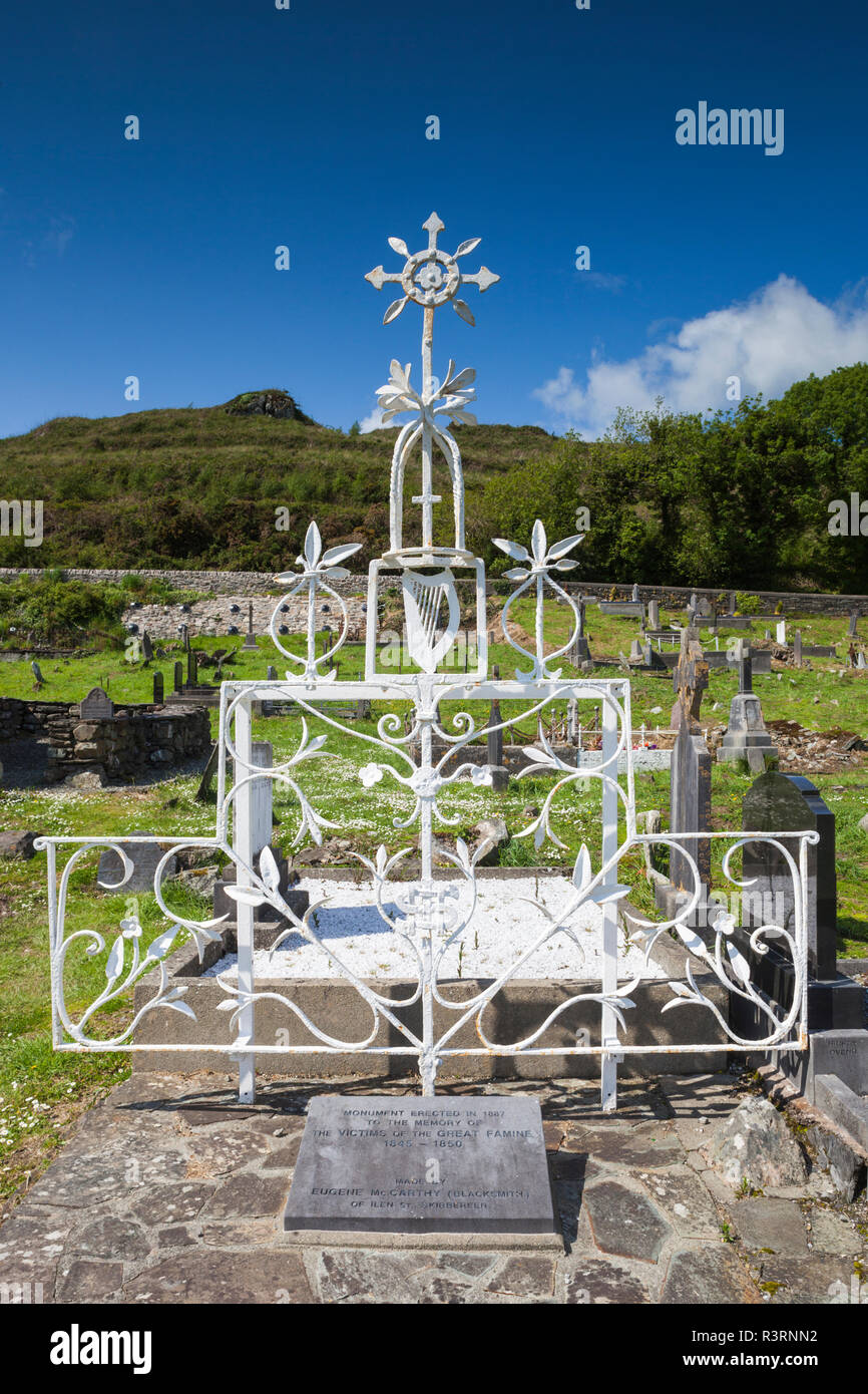 Irland, County Cork Skibbereen, Abbeystrowry Friedhof, Denkmal für die 10.000 Toten während der irischen Hungersnot, 1845-1850 Stockfoto