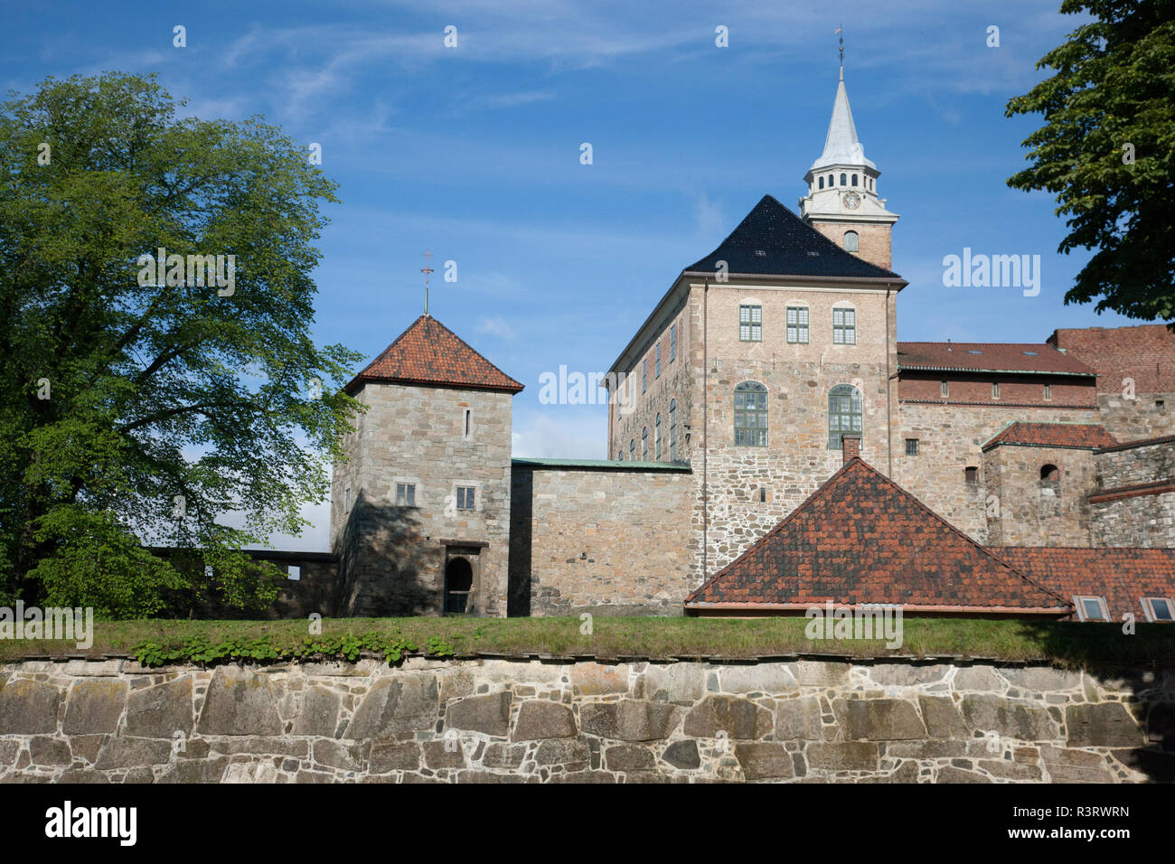 Mittelalterliche Burg zu schützen und House norwegischer Könige Stockfoto