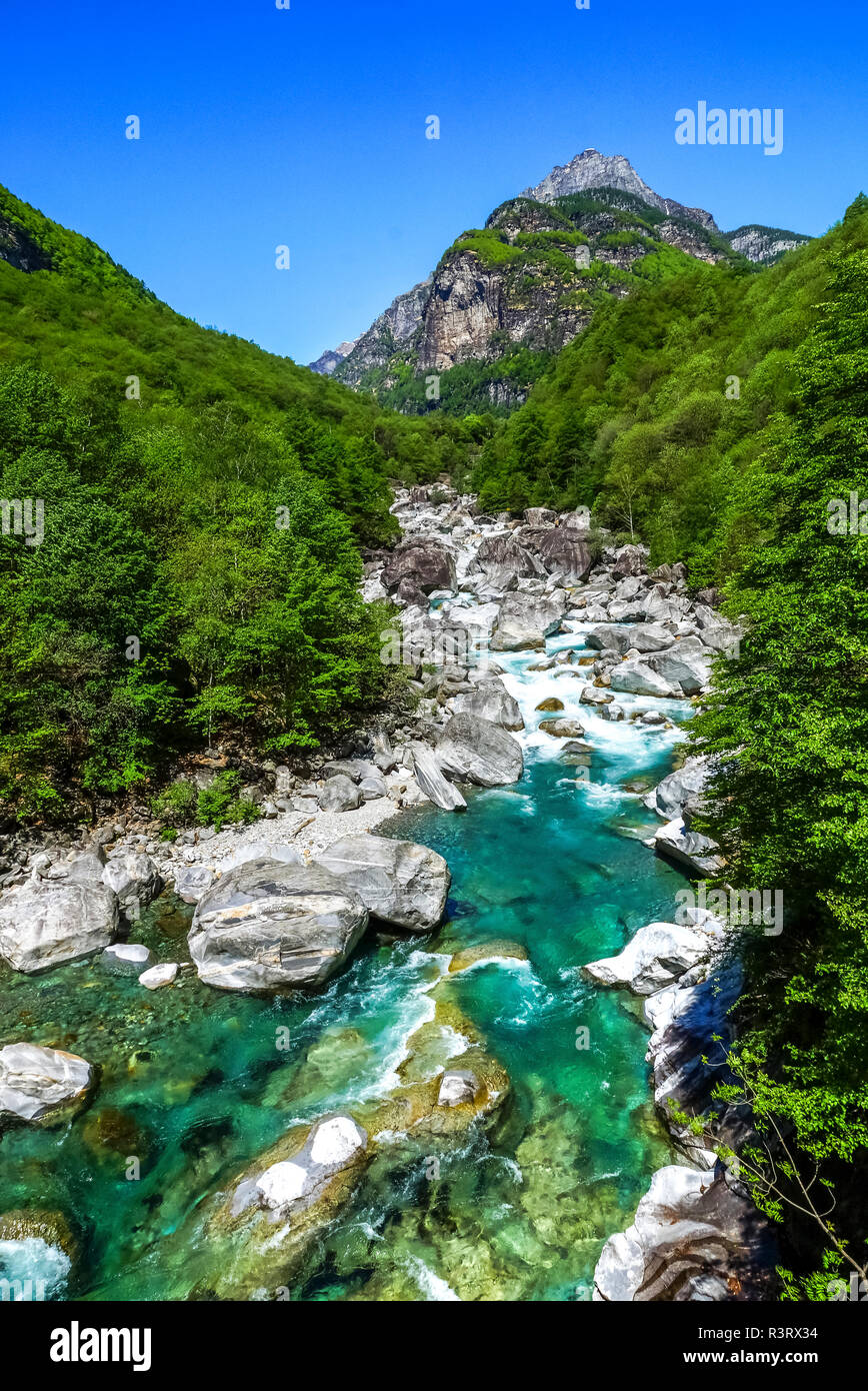 Schweiz, Tessin, Verzasca Tal Stockfoto
