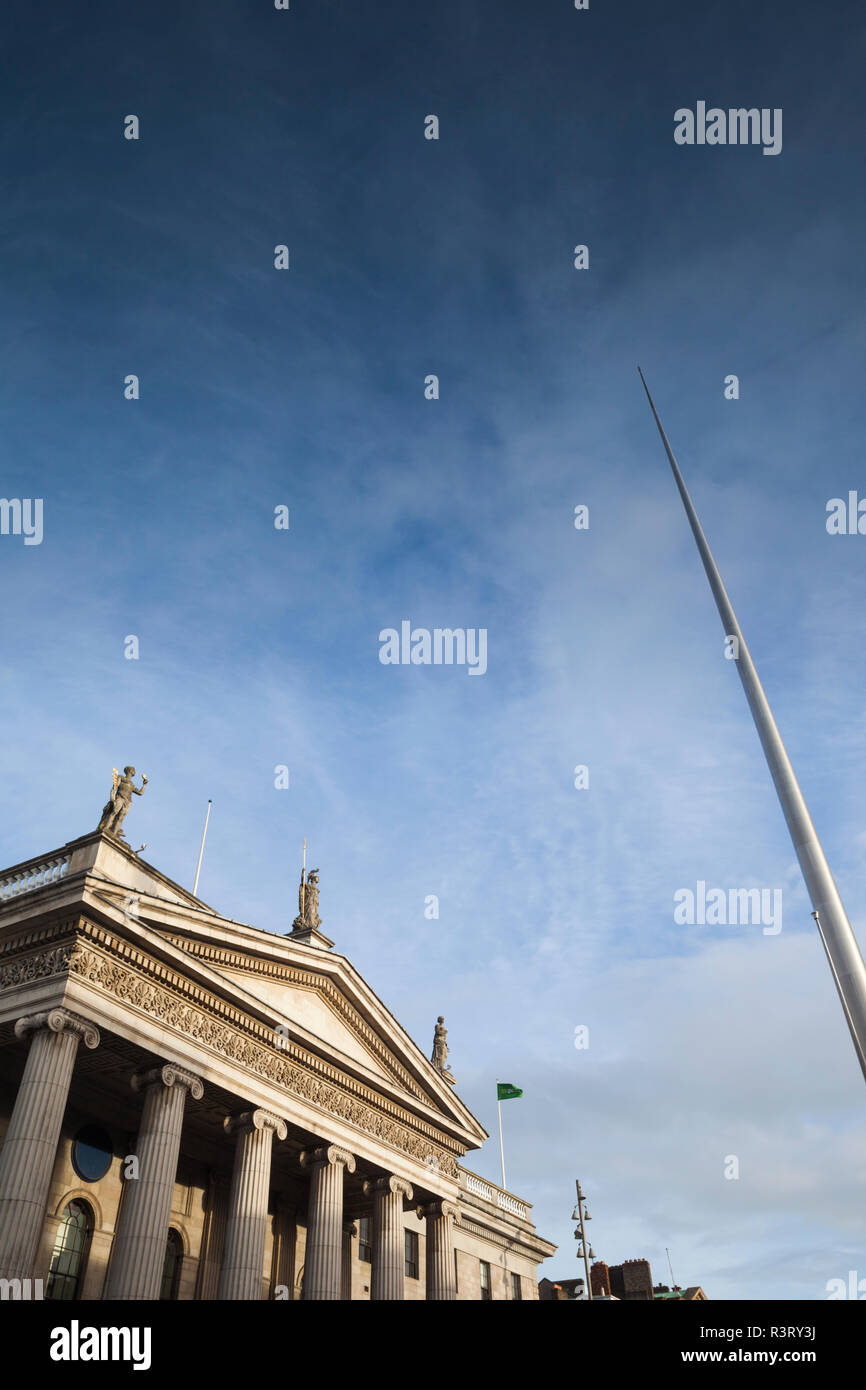 Irland, Dublin, General Post Office und die Turmspitze, O' Connell Street Stockfoto