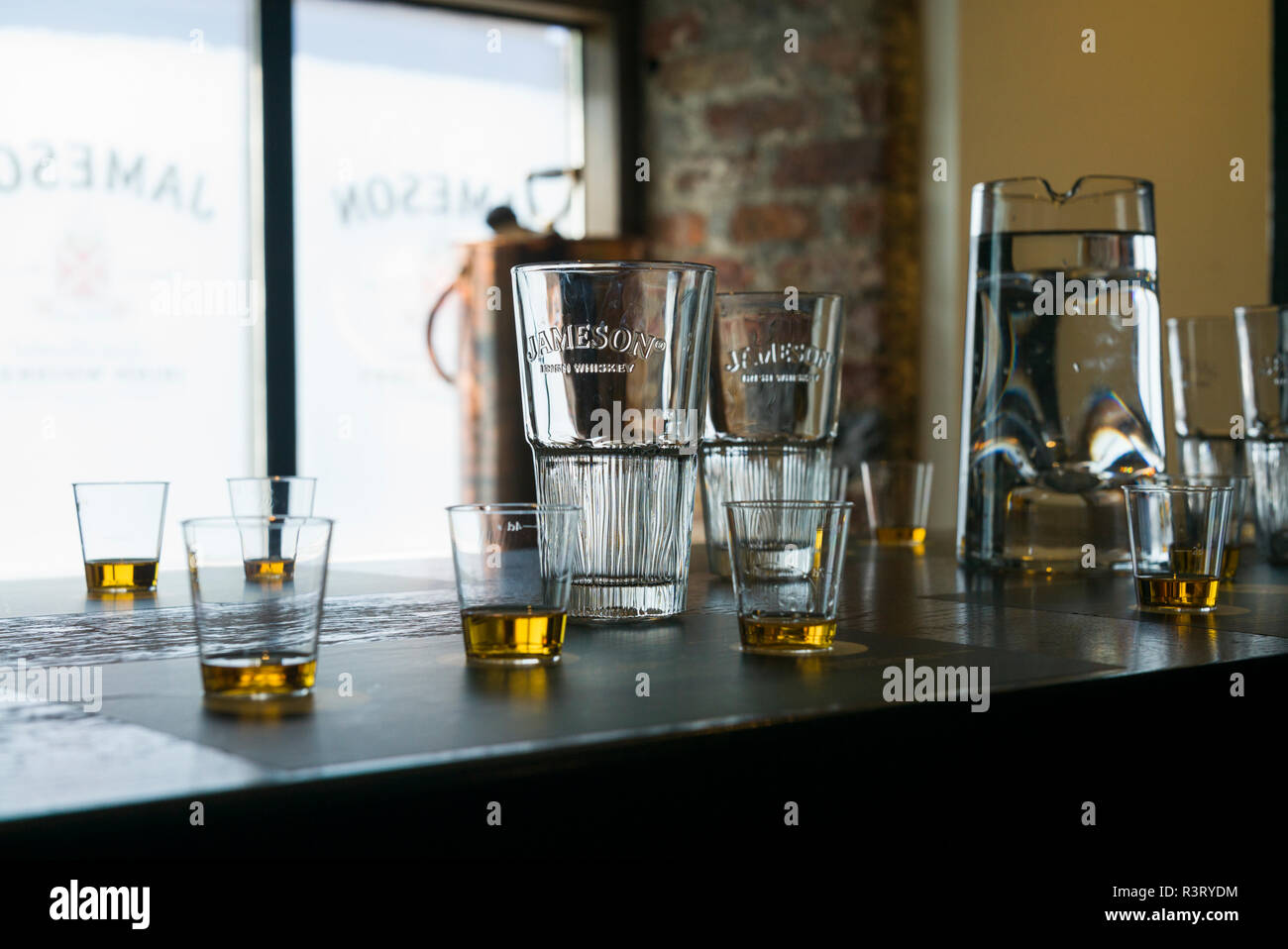 Irland, Dublin, Smithfield, Old Jameson Distillery, historische Whisky Distillery, Whisky Tasting Room Stockfoto