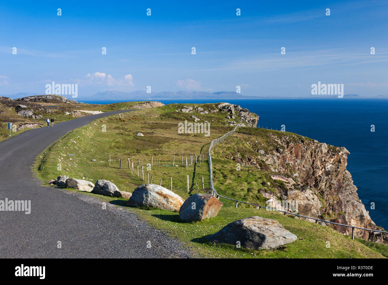 Irland, County Donegal, Teelin, Slieve League, 600 Meter hohen Klippen, höchste in Europa Stockfoto