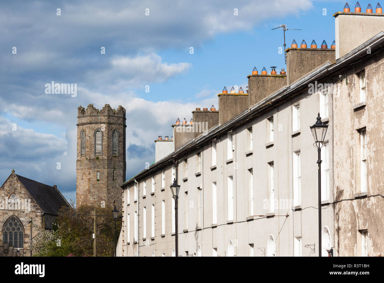 Irland, County Tipperary, Clonmel, Anne Street, 1820 georgianischen Gebäuden Stockfoto