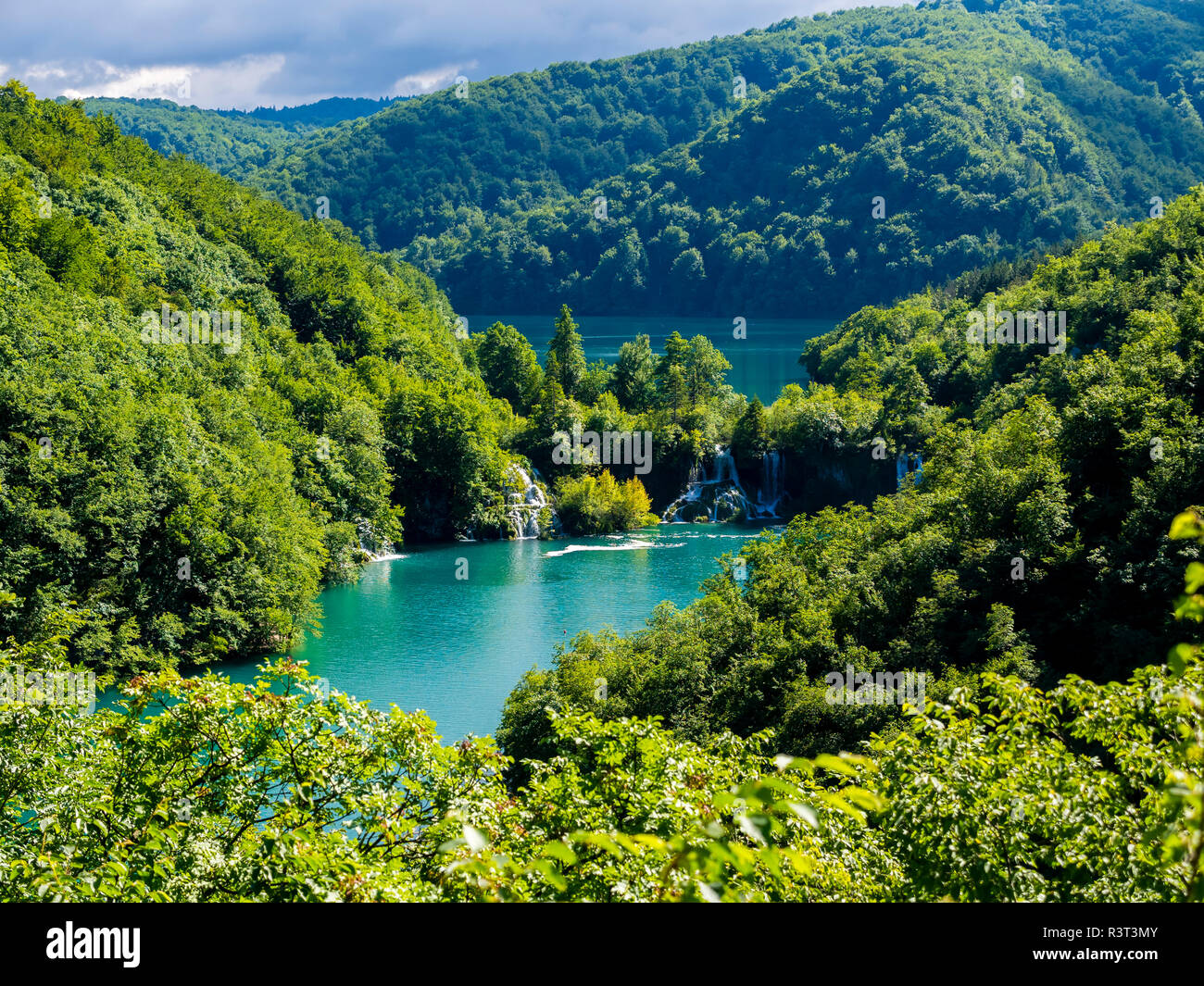 Europa,, Lika-Senj, Osredak, Plitvica Selo, UNESCO-Weltnaturerbe, Nationalpark Plitvicer Seen Stockfoto