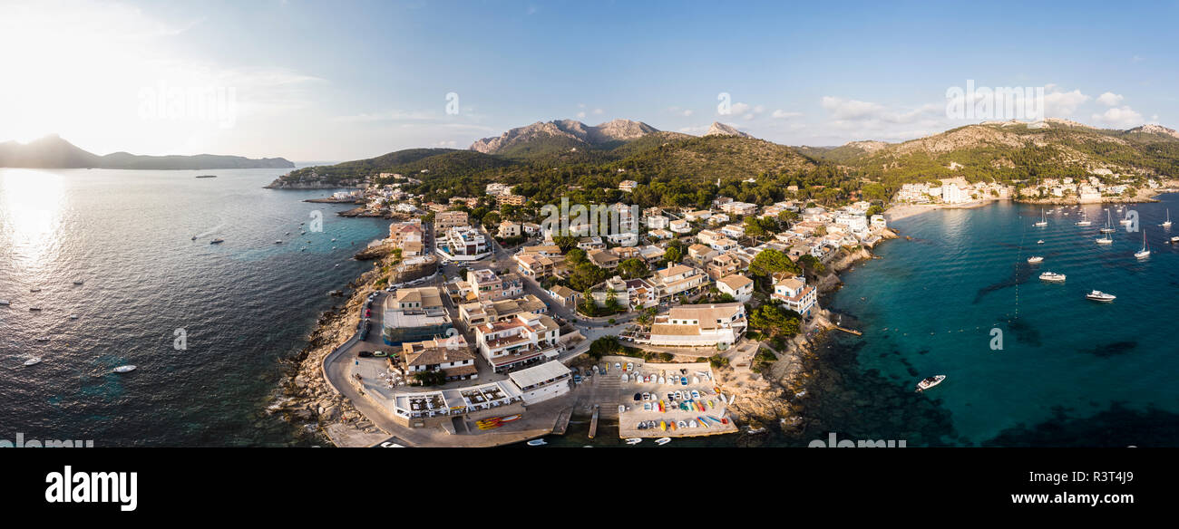 Spanien, Balearen, Mallorca, Luftbild der Bucht von Sant Elm Stockfoto
