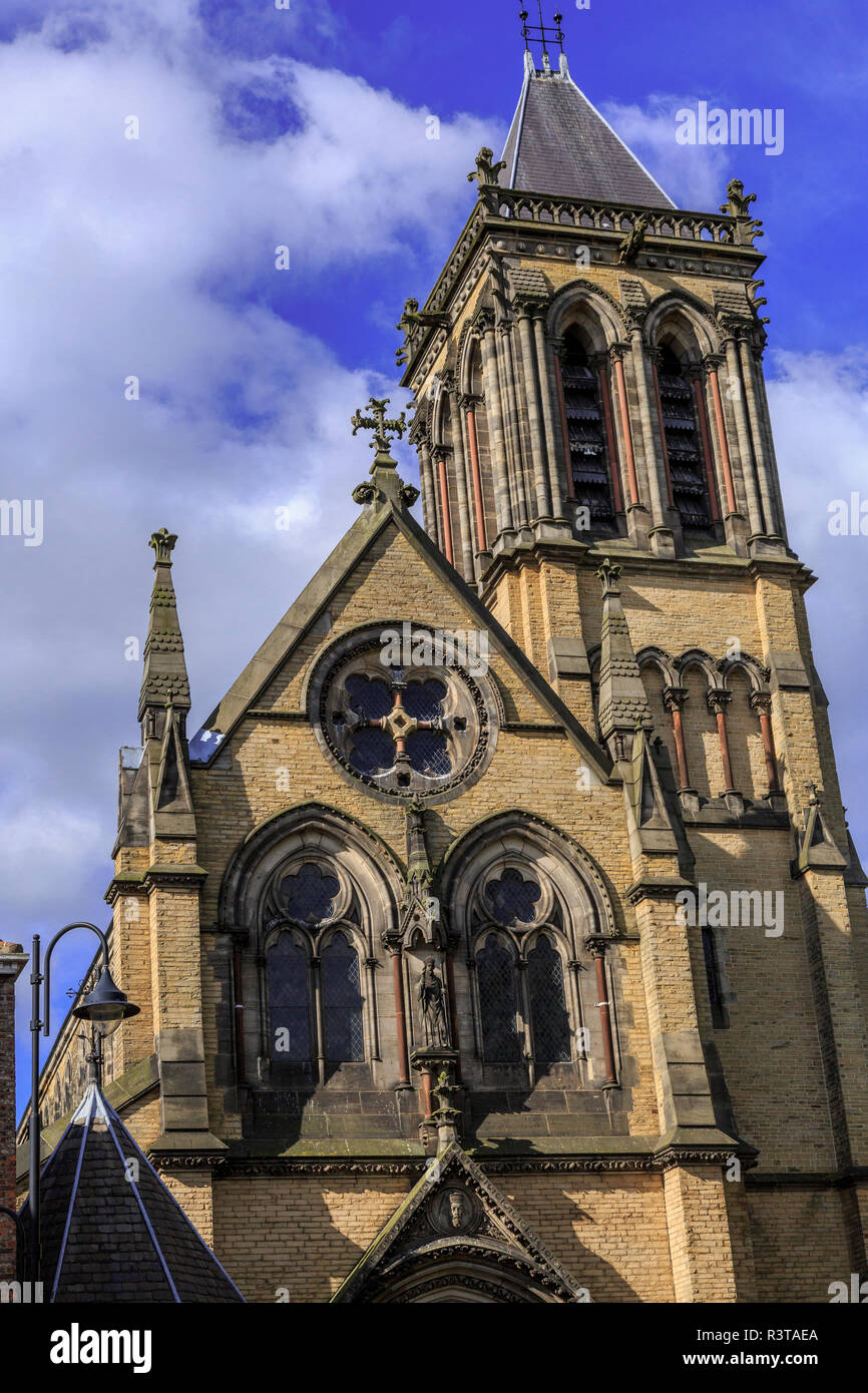 England, Yorkshire, Ogleforth, York. St. Wilfrid's katholische Kirche. Stockfoto