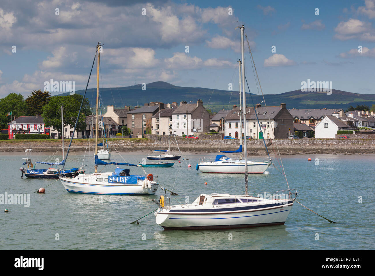Irland, County Waterford, Dungarvan, Blick auf den Hafen Stockfoto