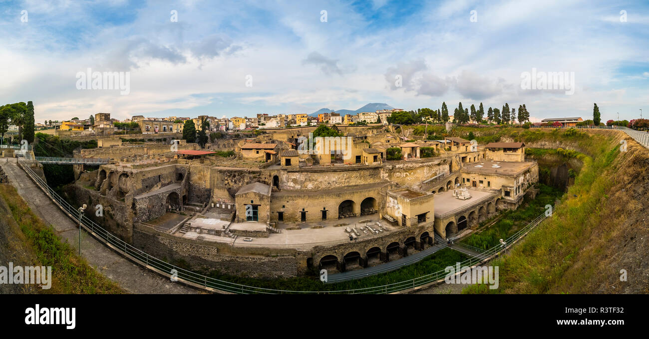 Italien, Neapel, Ercolano, Herculaneum Ausgrabungsstätte Stockfoto