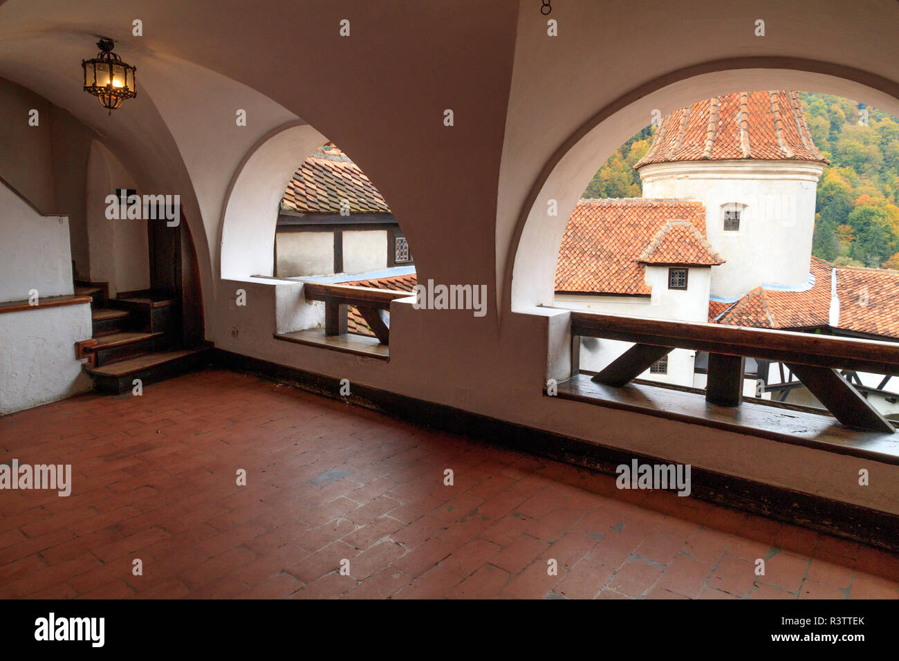 Bran, Rumänien. Schloss Bran Exterieur. Stockfoto
