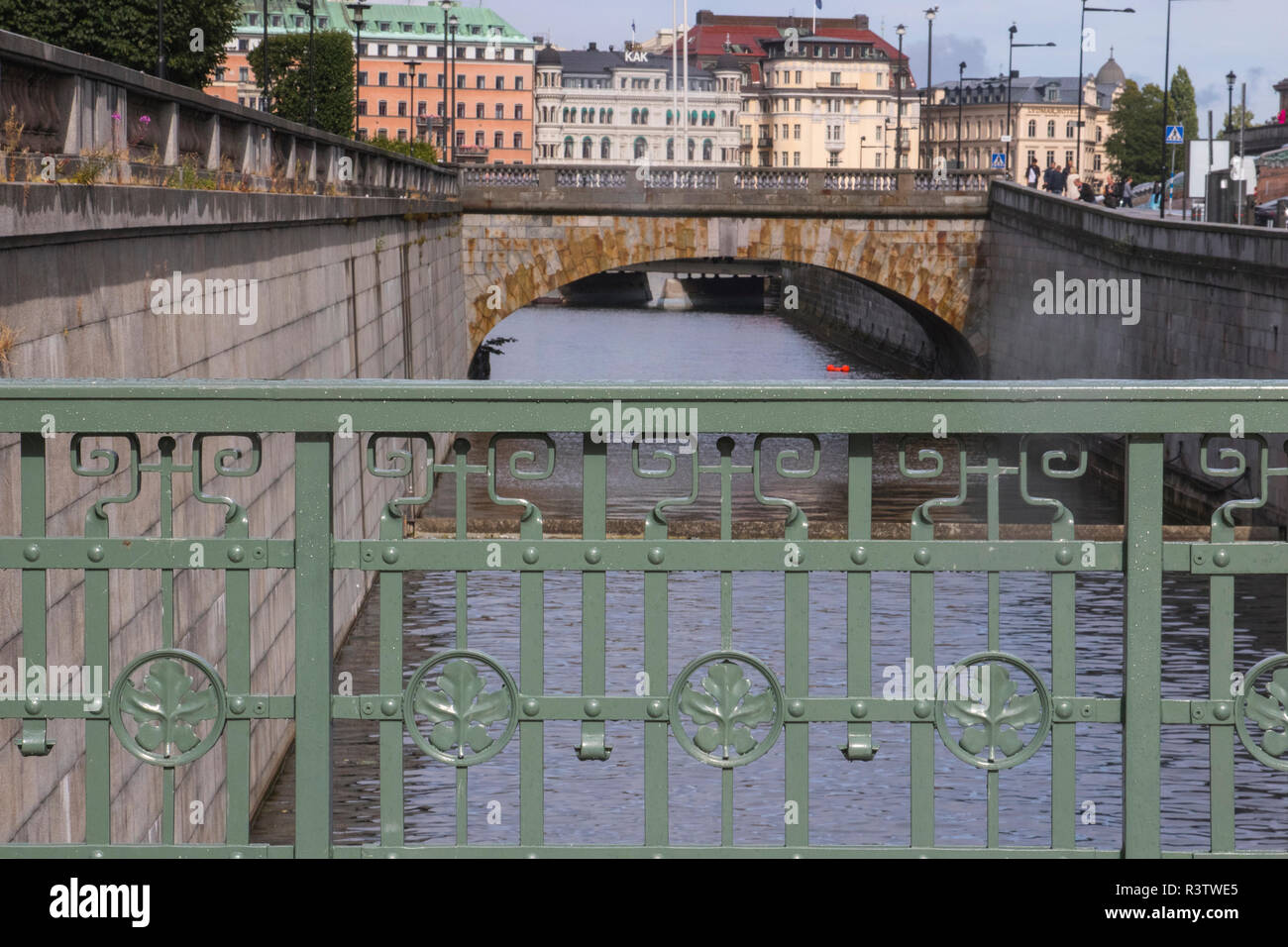 Stockholm Wasserstraße. Stockfoto