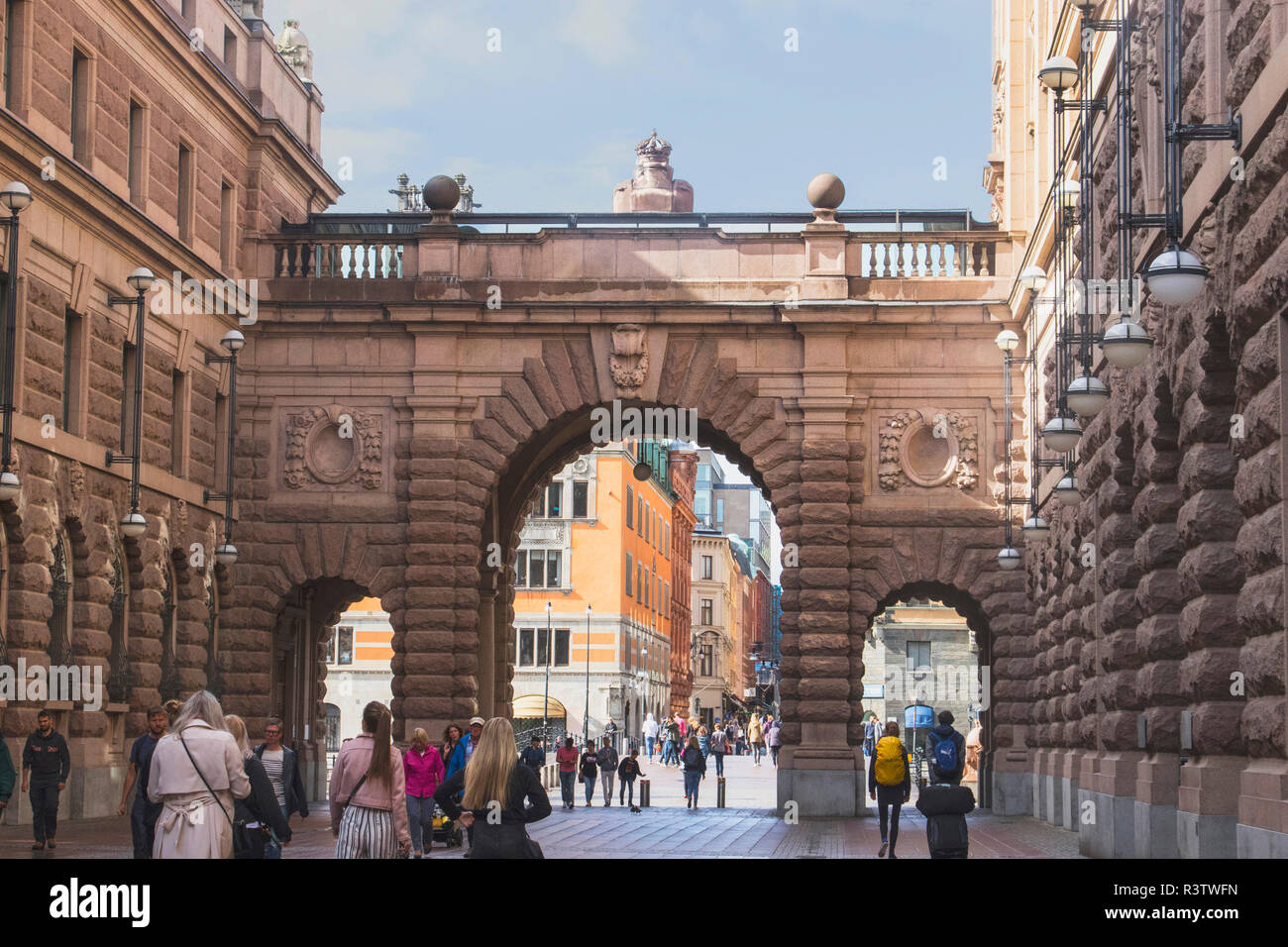 Diese Gebäude sind Teil der Regierung in Stockholm Stockfoto