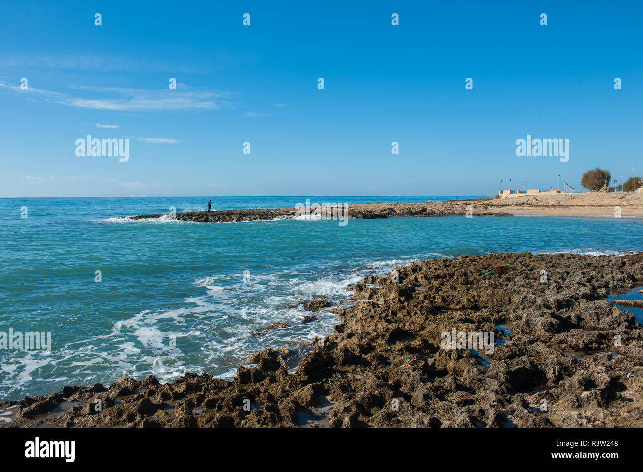 Marina di Mancaversa, entlang der Ionischen Küste des Salento, Lecce, Apulien, Italien Stockfoto