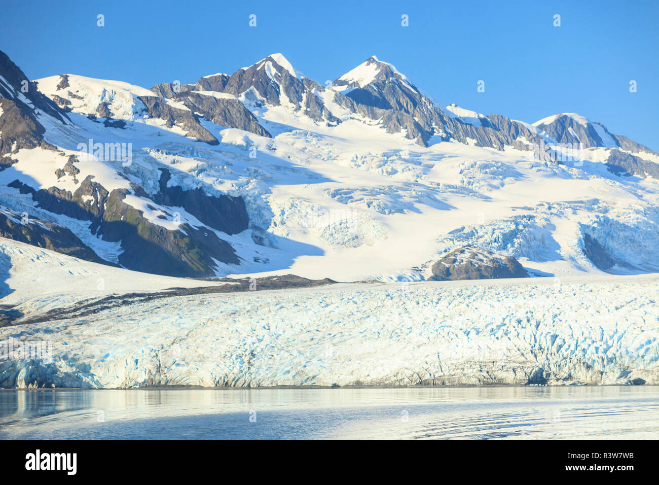 Harriman Fjord, Chugach Mountains, Chugach National Forest, Prince William Sound, Alaska Stockfoto