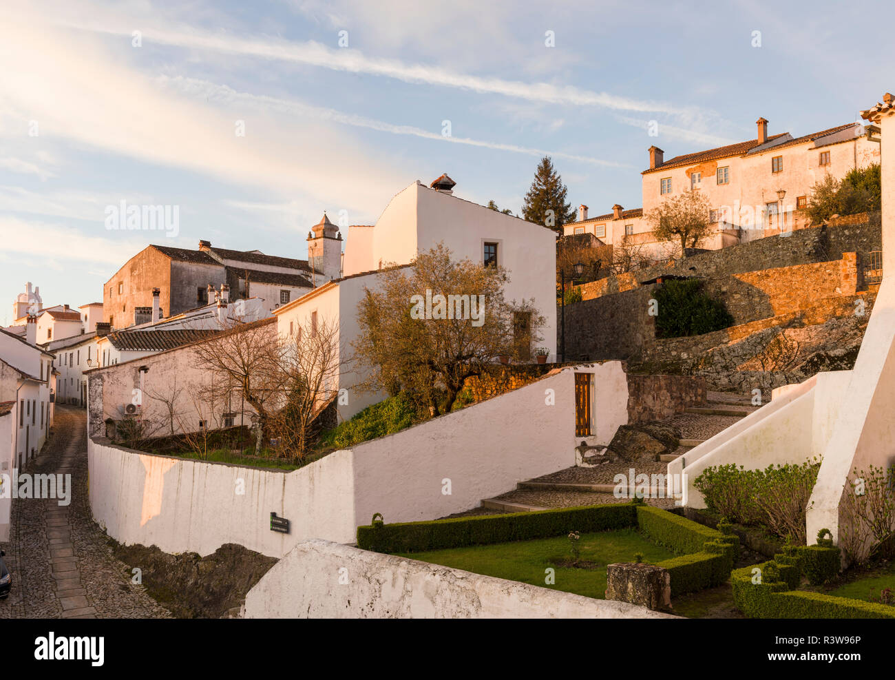 Ohrid einen berühmten mittelalterlichen Bergdorf und touristische Attraktion im Alentejo. Portugal Stockfoto