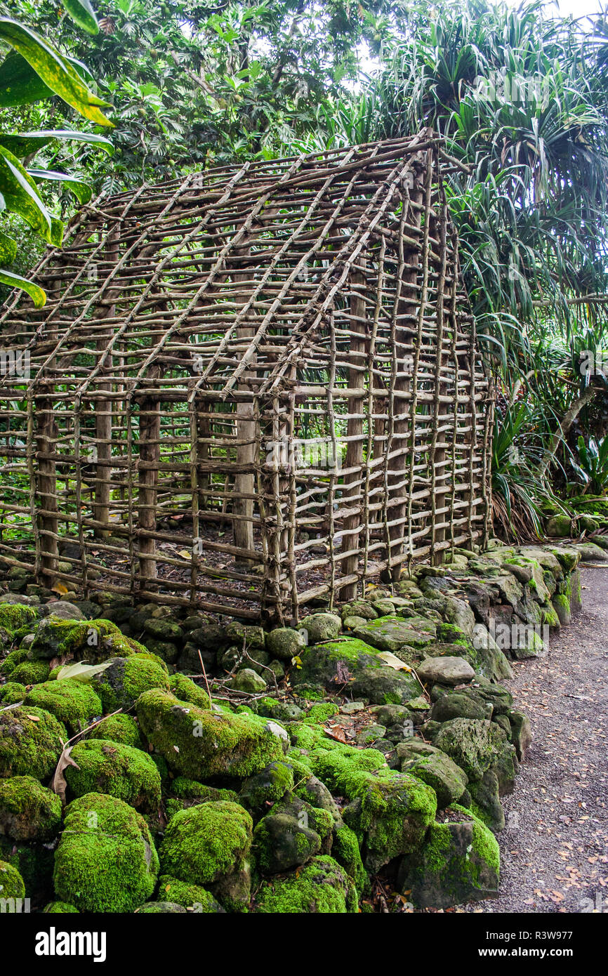 Hawaii Hale House Stockfoto