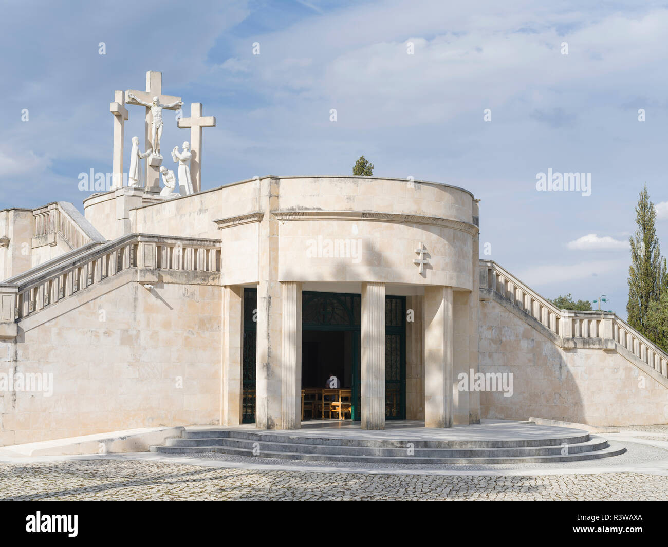 Ungarische Weg des Kreuzes und Golgatha in der Hirten und Weise. Fatima, ein Wallfahrtsort. Portugal Stockfoto