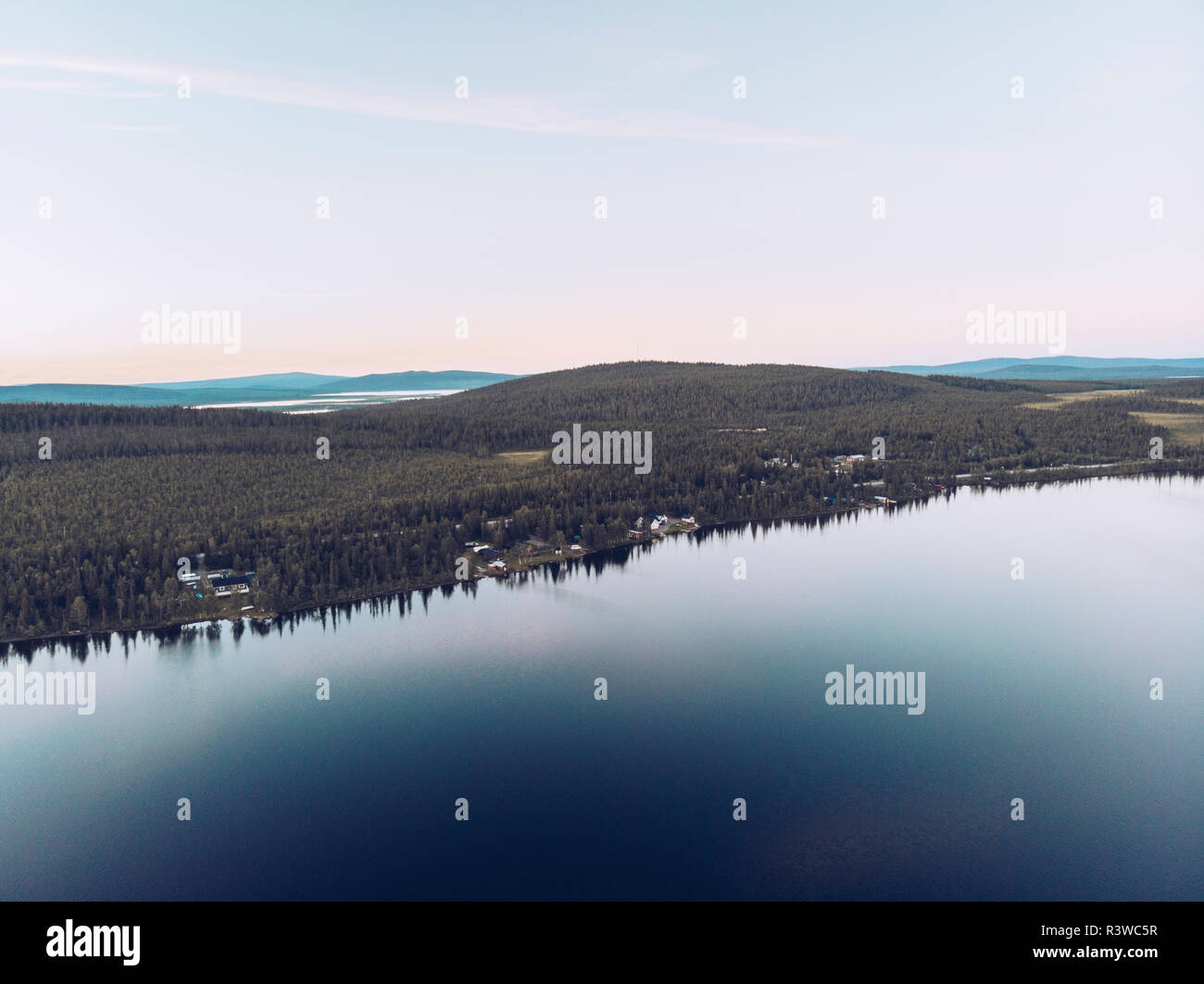 Schweden, Kiruna, Luftaufnahme Stockfoto