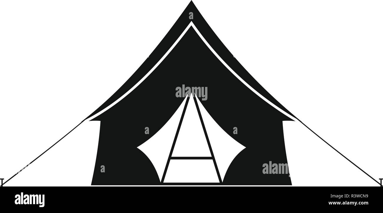 Camp zelt Symbol. Einfache Abbildung: Camp zelt Vektor Symbol für Web Design auf weißem Hintergrund Stock Vektor
