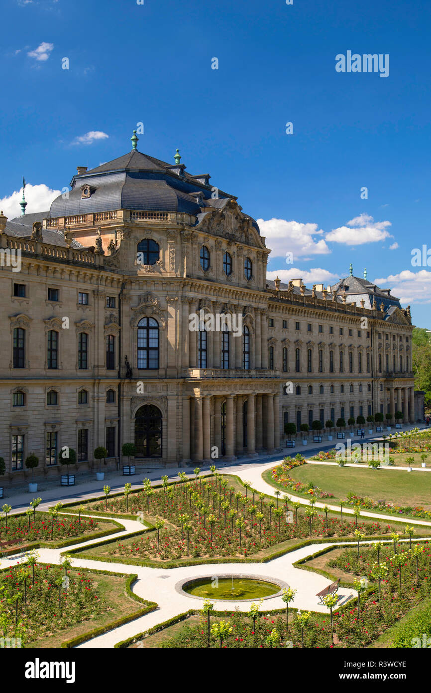 Die Residenz (UNESCO-Weltkulturerbe), Würzburg, Bayern, Deutschland Stockfoto