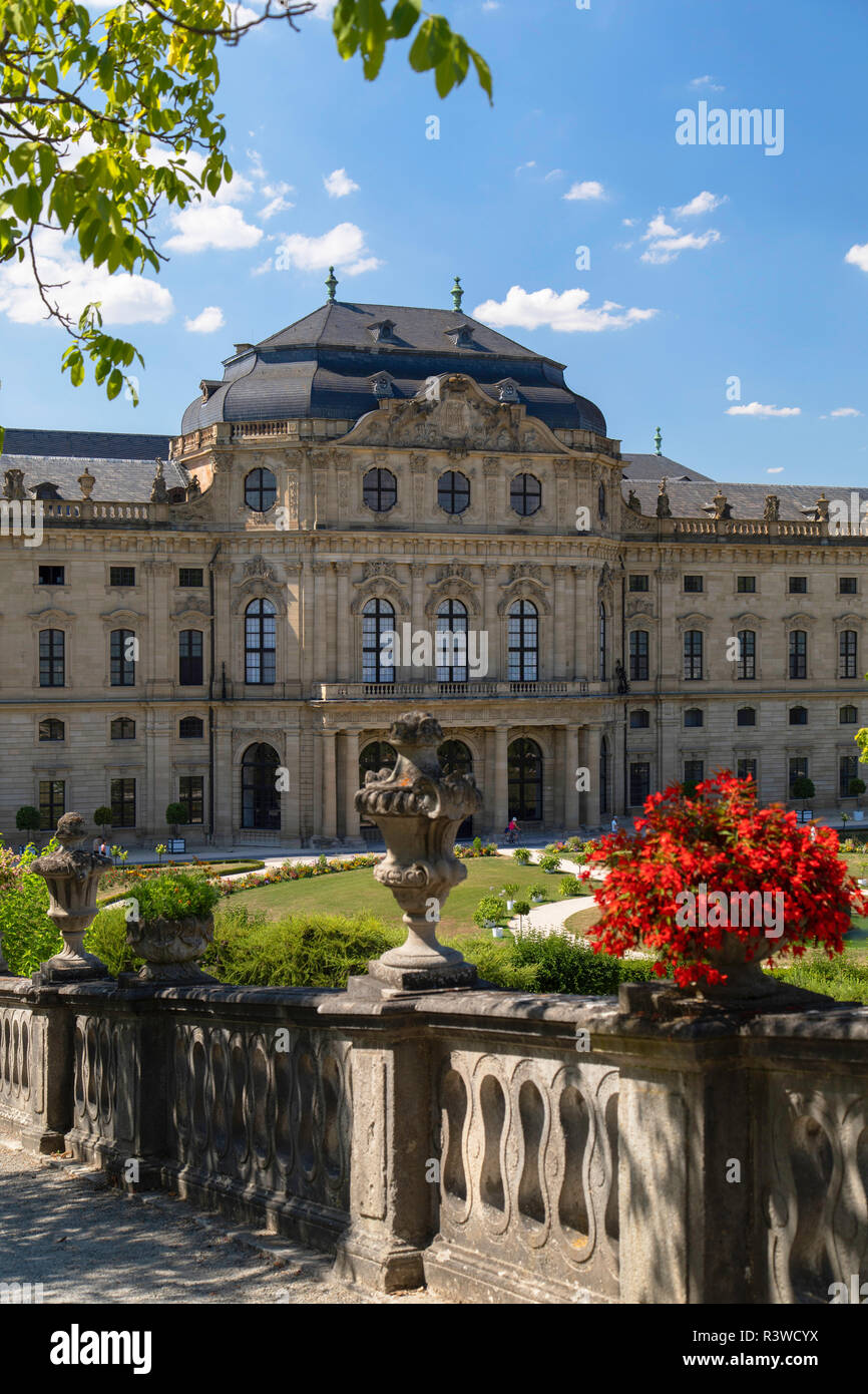 Die Residenz (UNESCO-Weltkulturerbe), Würzburg, Bayern, Deutschland Stockfoto