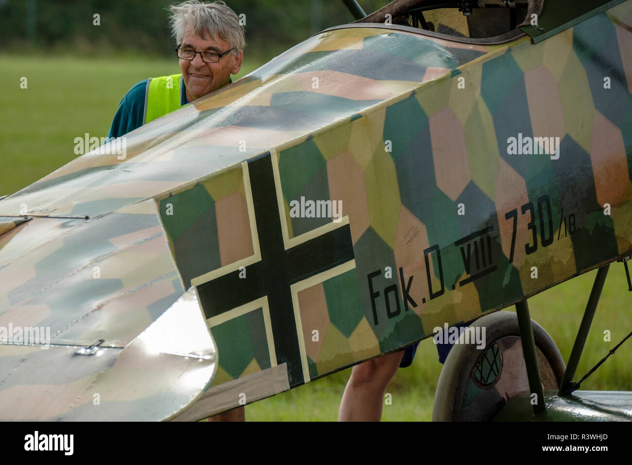 Historische Flugzeuge am TAVAS Großen Krieg Flying Display 2018 Stockfoto